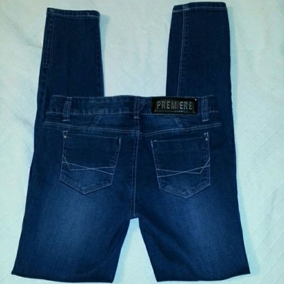 Premier Jegging Jeans Distressed and Patched 3/4 - Picture 3 of 4